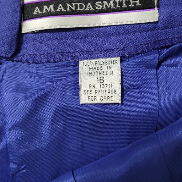 Royal Blue Knee-Length Skirt – Size 16 Youth – Gently Used - Picture 7 of 7